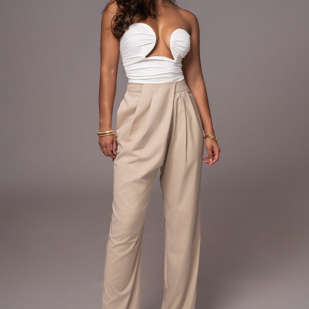 JLUXLABEL Beige Trousers